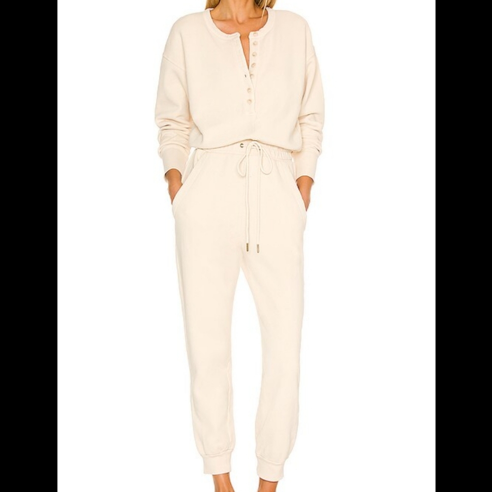 Citizens of Humanity Loulou Fleece black Jumpsuit Size XS